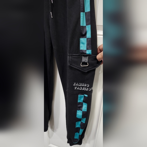 Demon Slayer Kamado Tanjiro Pants anime cargo jogger sweatpants men's Medium - Picture 5 of 10
